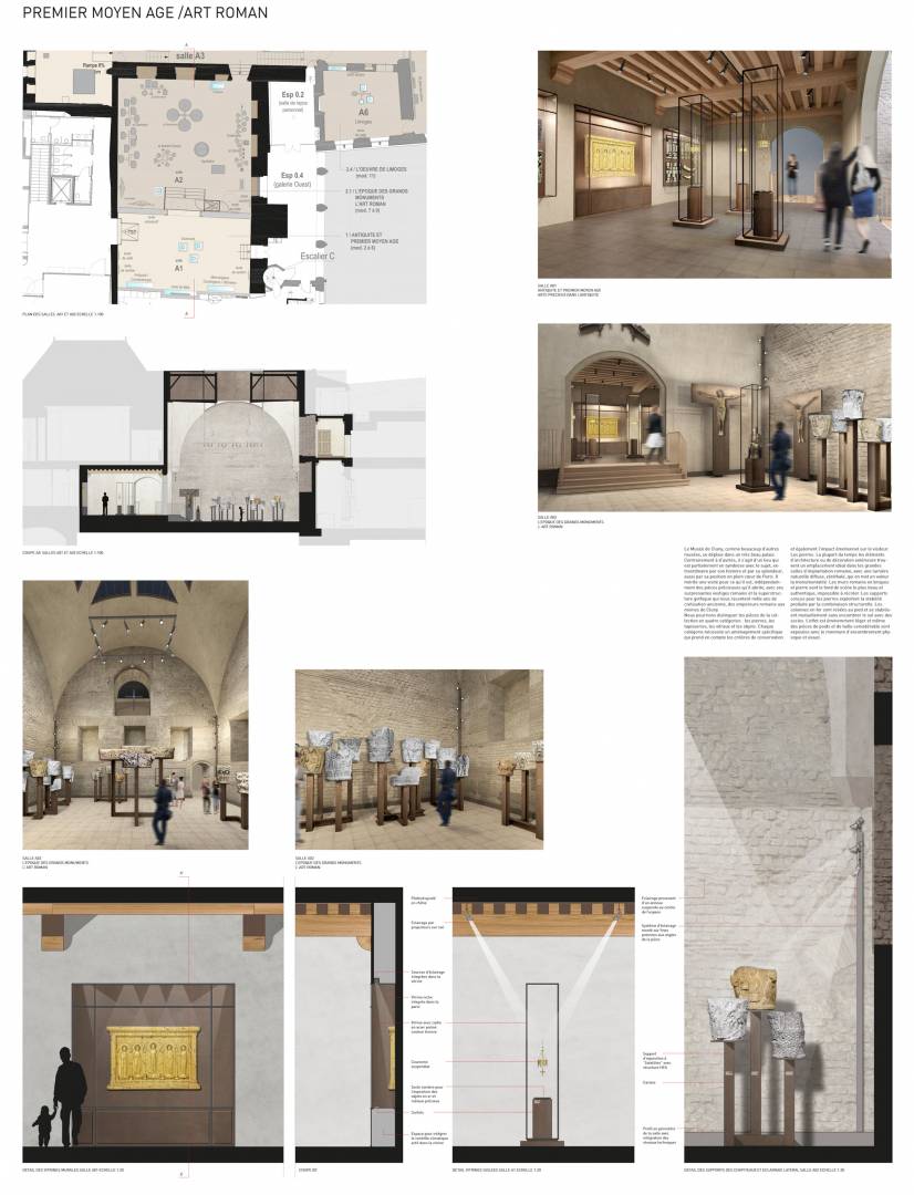 Architectural competition for the redesign of the Cluny Museum's exhibition rooms | photo 2
